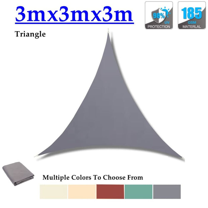 Grey Densified Polyester Pergola Rainproof Sunshade Sail