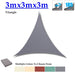 Grey Densified Polyester Pergola Rainproof Sunshade Sail