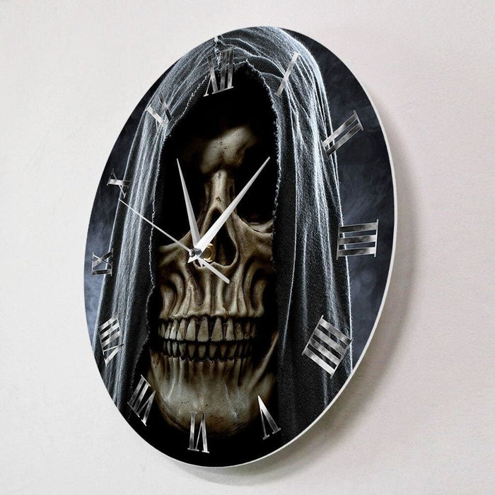Grim Reaper Skull Skeleton Halloween Home Decor Wall Clock