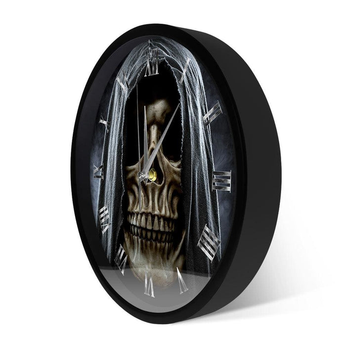 Grim Reaper Skull Skeleton Halloween Home Decor Wall Clock