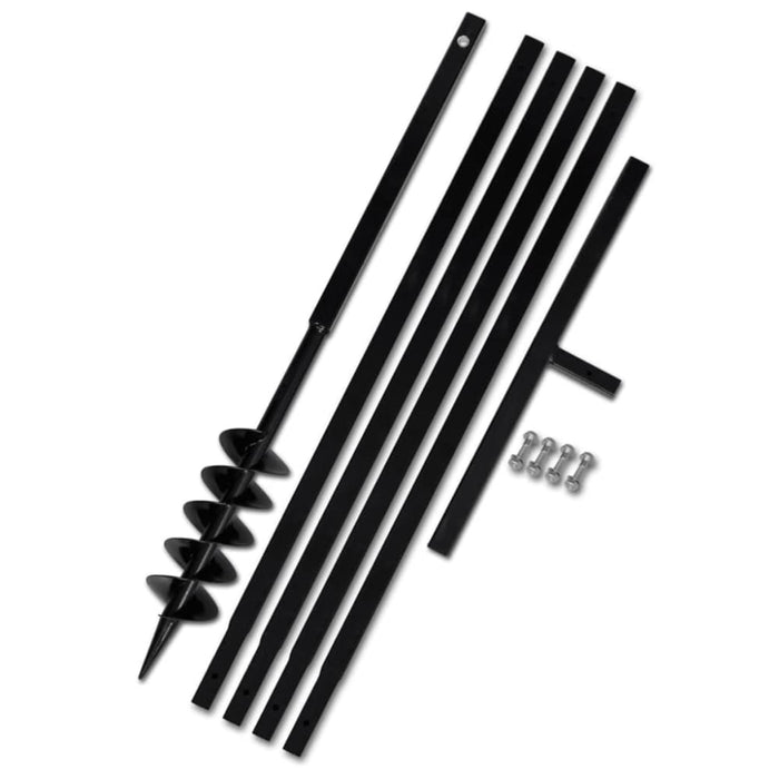 Ground Drill with Handle 100 Mm Extension Tube 5 m Steel