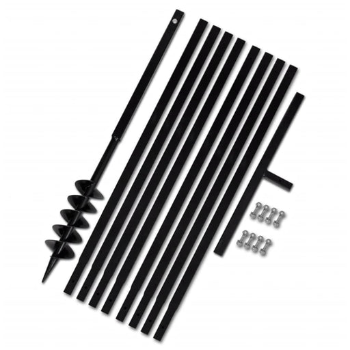 Ground Drill with Handle 100 Mm Extension Tube 9 m Steel