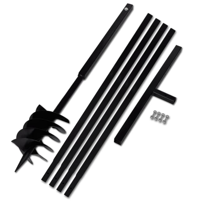 Ground Drill with Handle 180 Mm Extension Tube 5 m Steel