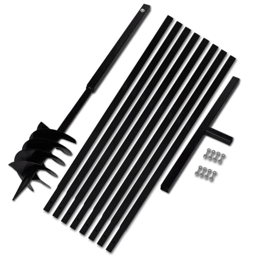 Ground Drill with Handle 180 Mm Extension Tube 9 m Steel