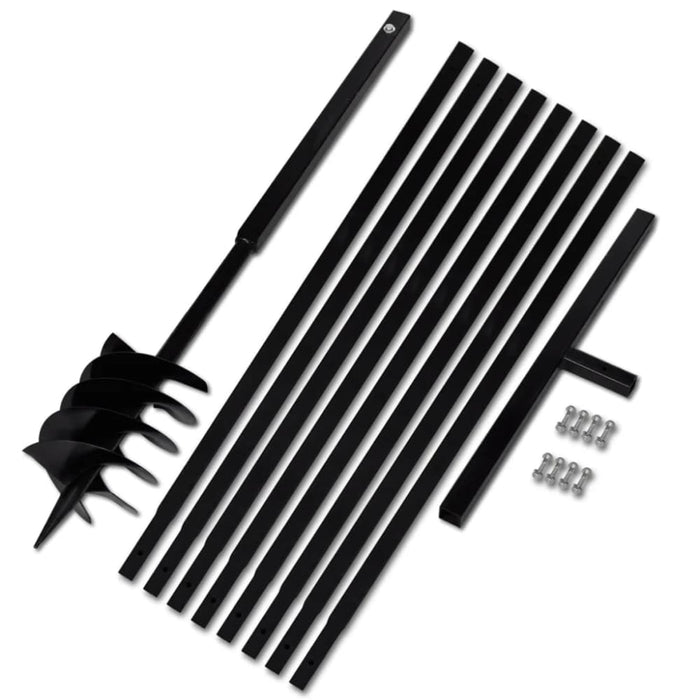 Ground Drill with Handle 180 Mm Extension Tube 9 m Steel