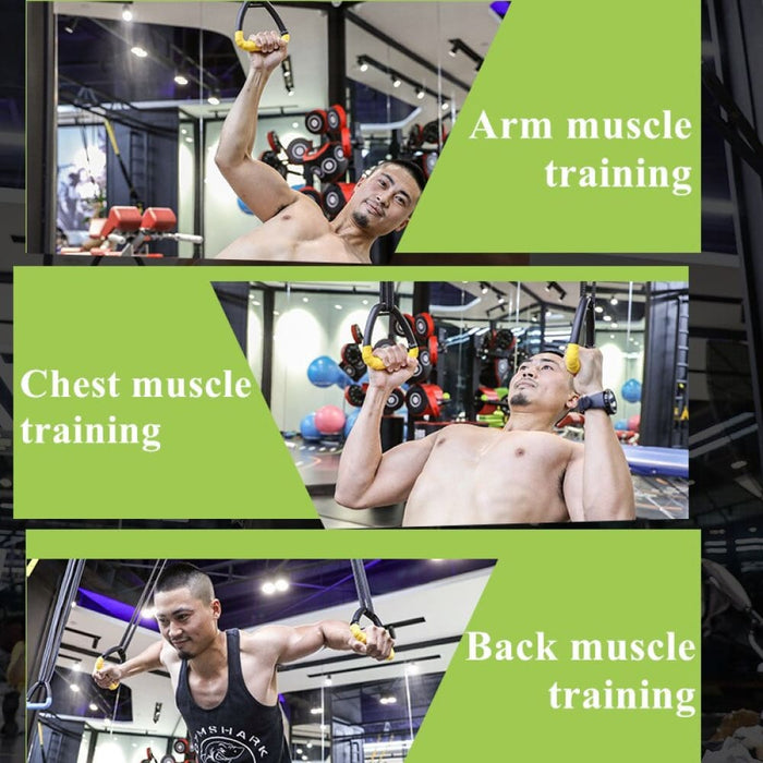 Gymnastics Rings with Heavy Duty Adjustable Straps