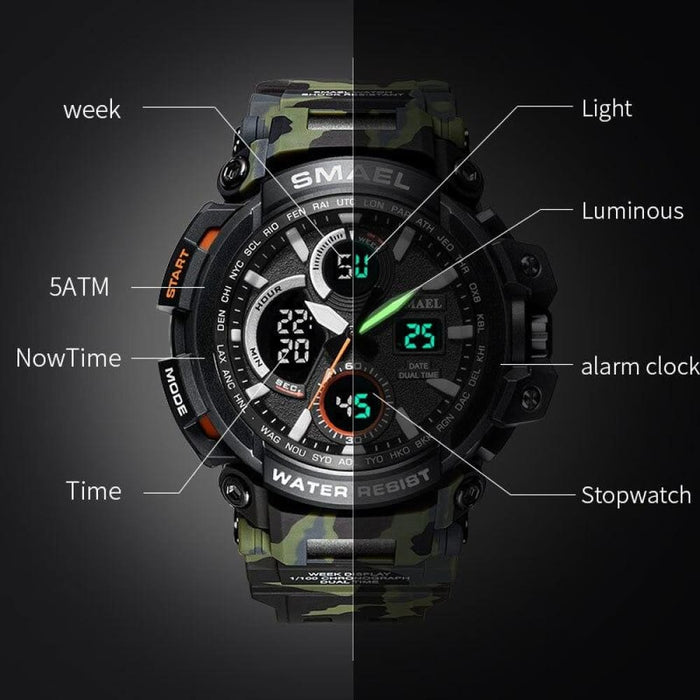 Hail Style Simple Dial Digital Sport Watch