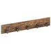 Hall Hanger with 5 Hooks 100x2.5x15 Cm Solid Reclaimed Wood