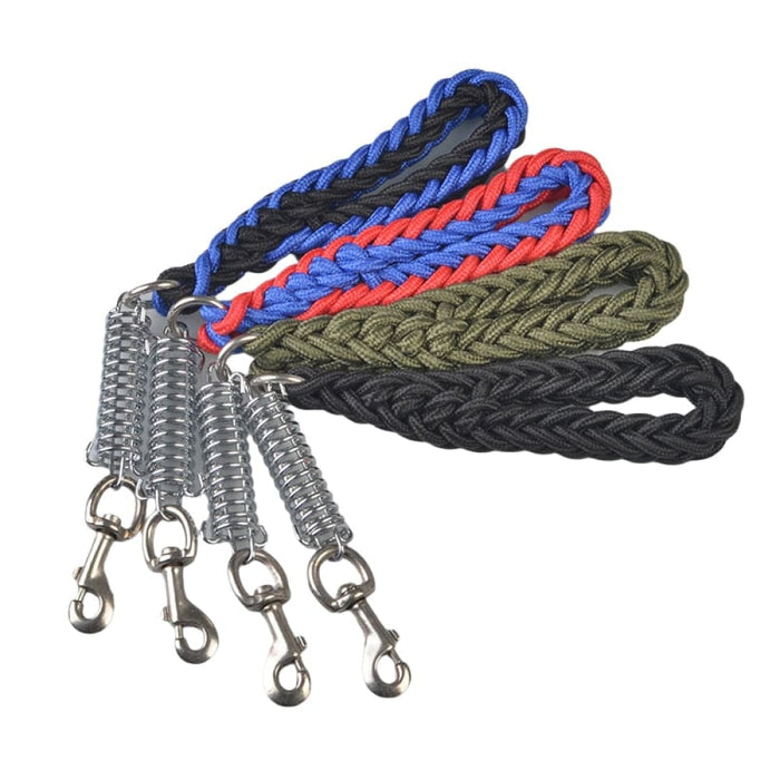 Hand-woven Comfortable Spring Buffer Short Leash