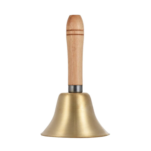 Handbell Desk Ringbell Brass Hand Bell Loud Call With Wooden
