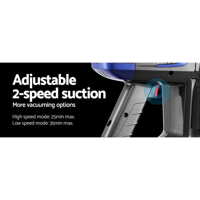 Handheld Vacuum Cleaner Stick Cordless Bagless 2-speed