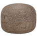 Handmade Pouffe Light Grey 45x30 Cm Jute Xanbno