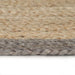 Handmade Rug Jute with Grey Border 90 Cm