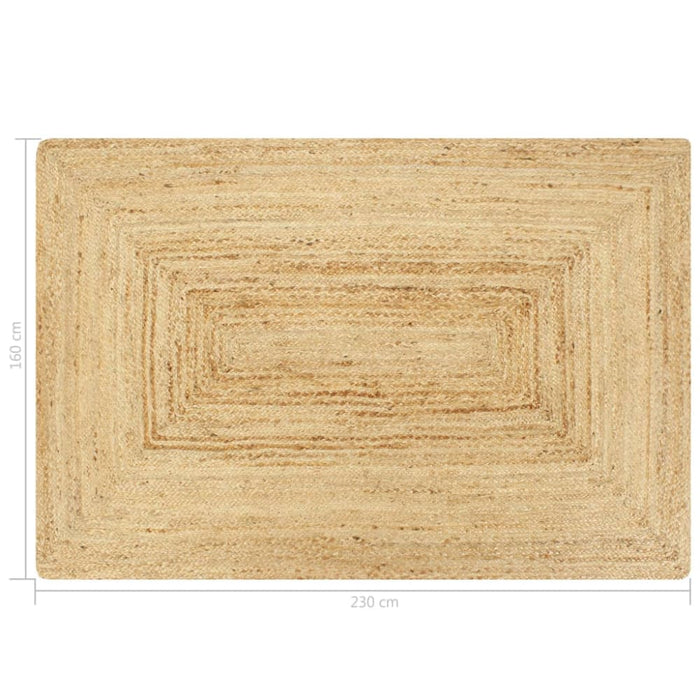 Handmade Rug Jute Natural 160x230 Cm