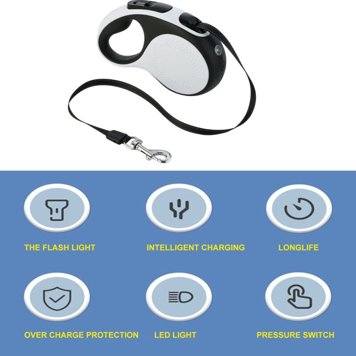 Heavy Duty Rechargeable Led Flashlight Retractable Pet