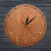 Hebrew Numerals Wooden Wall Clock