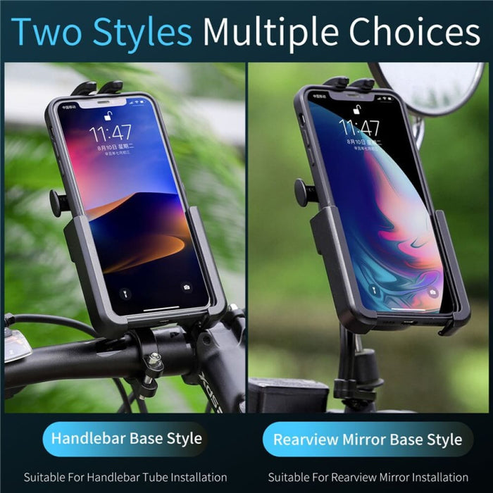 High Strength Bicycle Phone Holder With Automatic Locking
