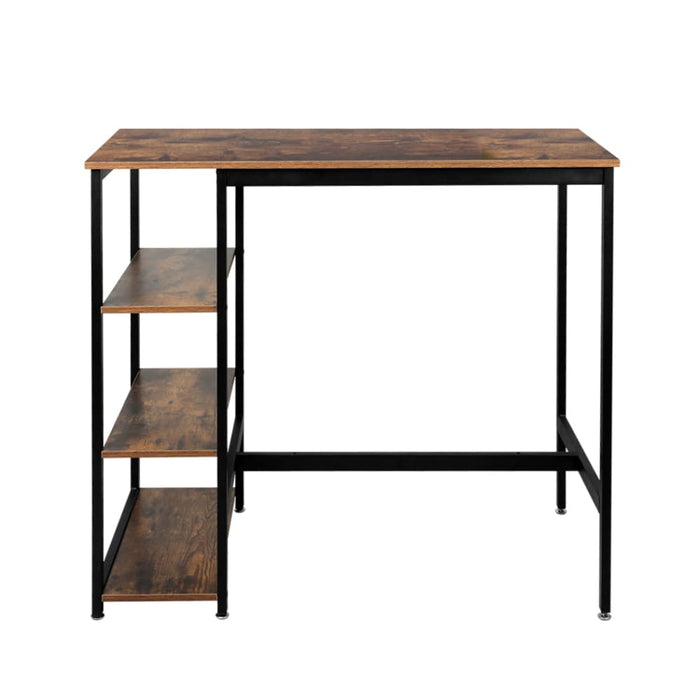 High Bar Table Pub Industrial 3-tier Storage Shelf Wooden