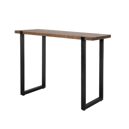 High Bar Table Industrial Pub Solid Wood Kitchen Cafe