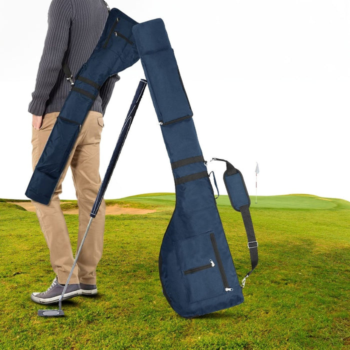 Foldable Golf Lightweight Carry Bag (Navy Blue)