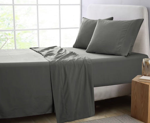Gominimo 4 Pcs Bed Sheet Set 1000 Thread Count Ultra Soft Microfiber   Queen  Grey  Go Bs 115 Xs