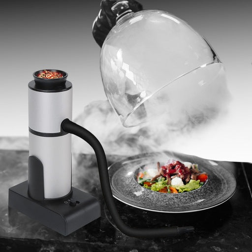 Cocktail Smoker Kit With Dome And Cup Lid (Black+Silver)