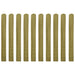 Impregnated Fence Slats 10 Pcs Wood 100 Cm Toxtkt