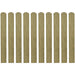 Impregnated Fence Slats 10 Pcs Wood 80 Cm Toxtkx