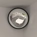 Indoor Convex Traffic Mirror Black ø40 Cm Acrylic Optbin