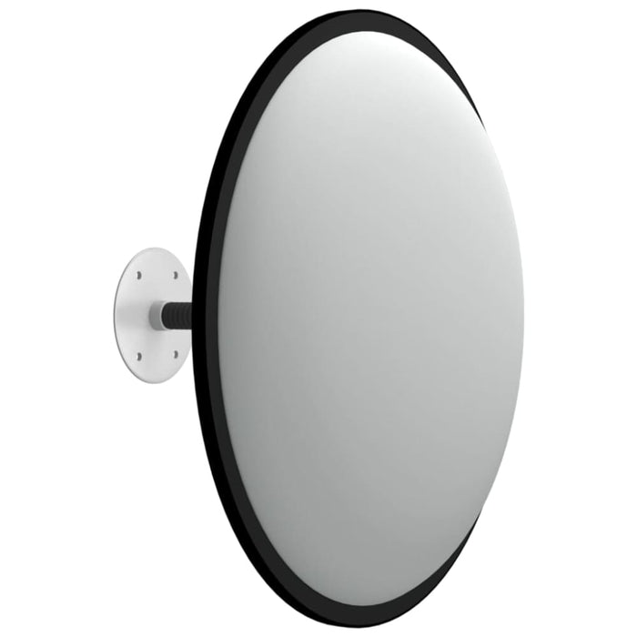 Indoor Convex Traffic Mirror Black ø40 Cm Acrylic Optbin
