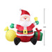 Inflatable Christmas Outdoor Decorations Santa Led Lights