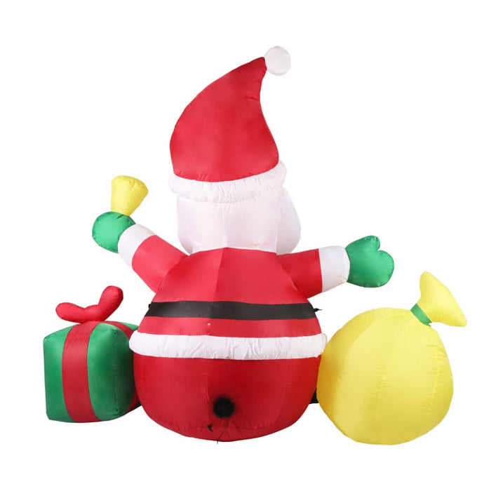 Inflatable Christmas Outdoor Decorations Santa Led Lights