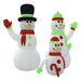 Inflatable Snowman Family with Leds 360 Cm Taptnl