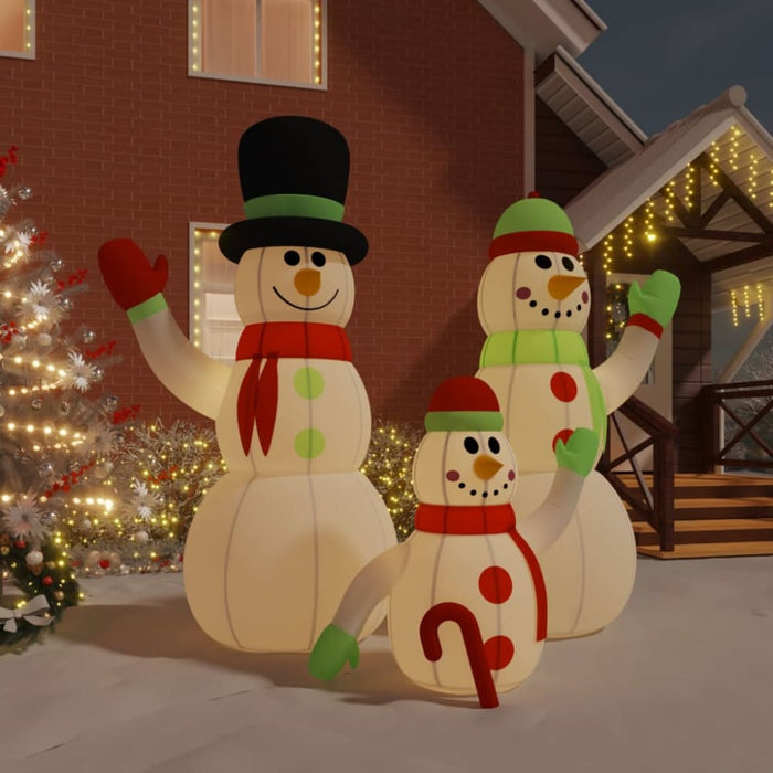 Inflatable Snowman Family with Leds 360 Cm Taptnl