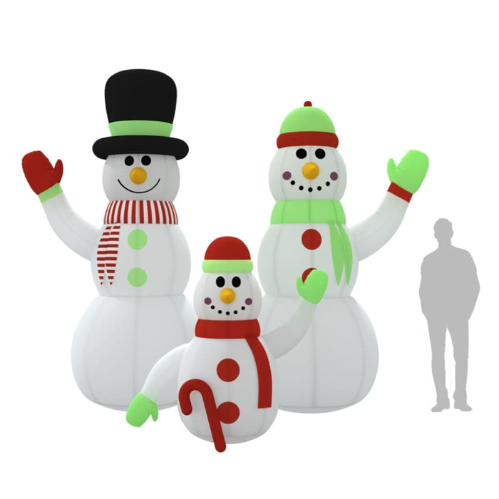 Inflatable Snowman Family with Leds 360 Cm Taptnl