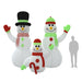 Inflatable Snowman Family with Leds 360 Cm Taptnl