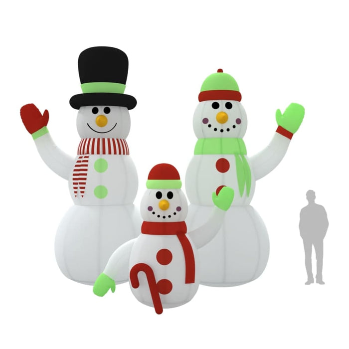 Inflatable Snowman Family with Leds 500 Cm Taptnk