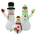 Inflatable Snowman Family with Leds 500 Cm Taptnk