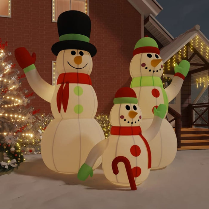 Inflatable Snowman Family with Leds 500 Cm Taptnk