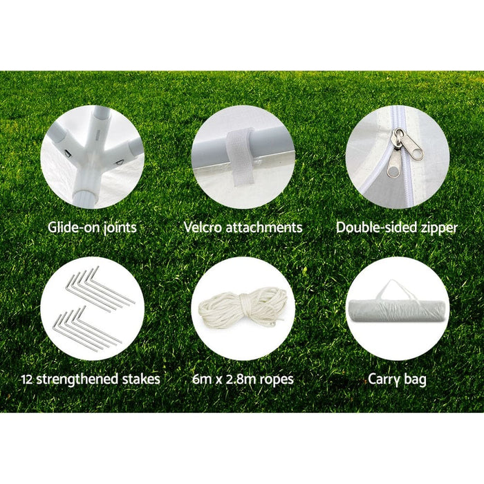 Instahut Gazebo Outdoor Marquee Wedding Gazebos Party Tent