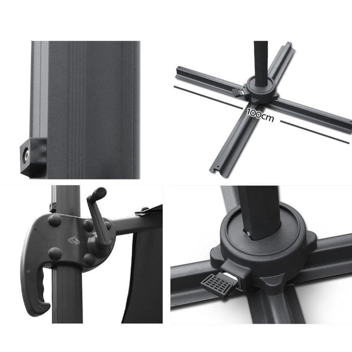 Instahut Roma Outdoor Umbrella - Beige