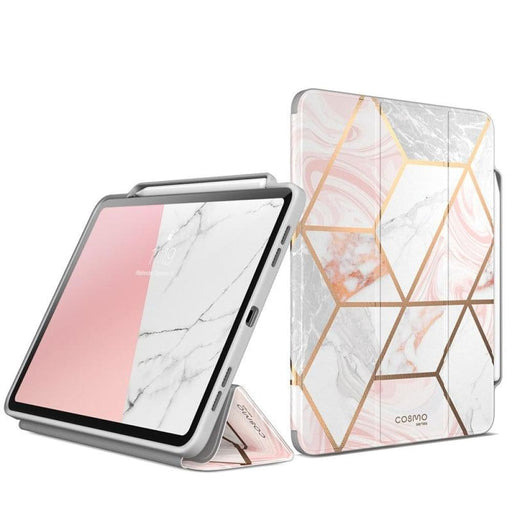 For Ipad Pro 12.9 Case 2018 Full - body Trifold Stand Marble