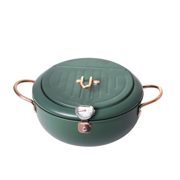 Japanese Deep Frying Pot With Thermometer Non - stick