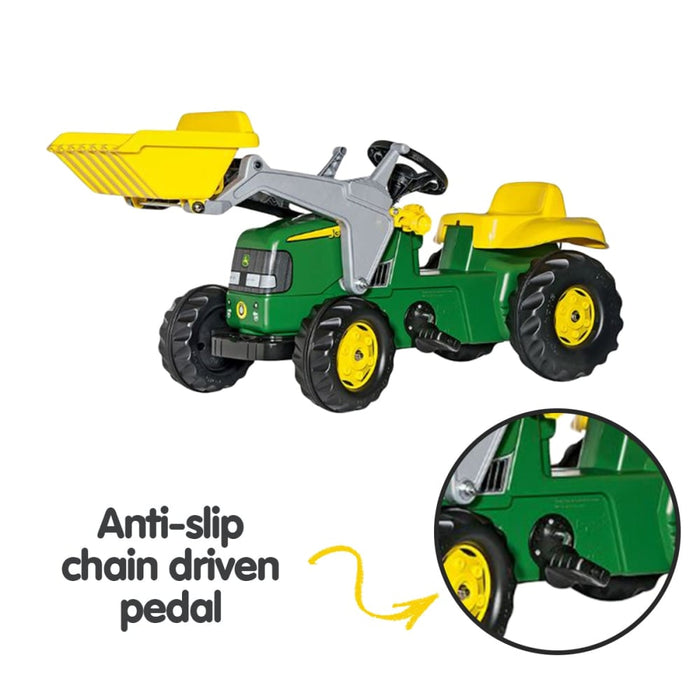 John Deere Rolly Kids Rt023110 Ride On Tractor With Trailer 