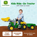 John Deere Rolly Kids Rt023110 Ride On Tractor With Trailer 
