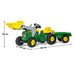 John Deere Rolly Kids Rt023110 Ride On Tractor With Trailer 