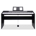 Karrera 88 Keys Electronic Keyboard Piano With Stand Black