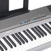 Karrera 88 Keys Electronic Keyboard Piano With Stand Silver