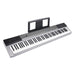 Karrera 88 Keys Electronic Keyboard Piano With Stand Silver