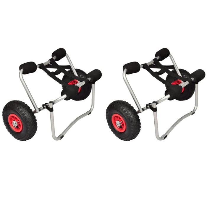 Kayak Trolleys 2 Pcs Aluminium Xiibni